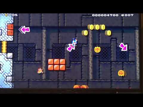 Mario Maker 2 Speedrun #5 20 sec run POW- & On/Off Block