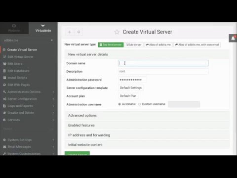 Virtualmin Introduction