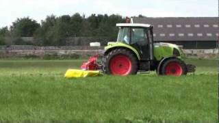 preview picture of video 'Claas Ares 577 ATZ + SIP schotelmaaier'