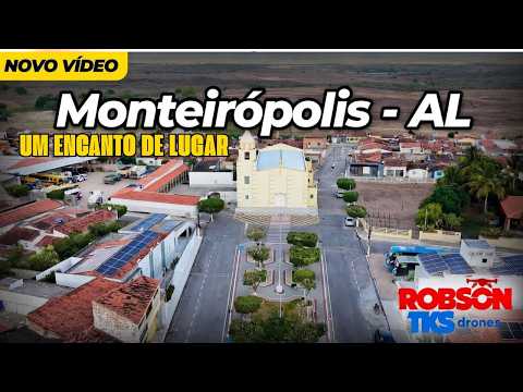 CONHEÇA A LINDA CIDADE de MONTEIRÓPOLIS - AL, um encanto de lugar! #dji #dronebrasil