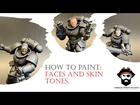 How to paint: faces and fleshtones on table top miniatures.
