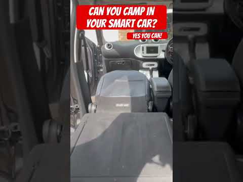 Did you know you can sleep in your Smart Car?  #453 #forfour #fortwo #smartcar #camping #carbed