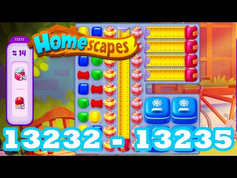 Homescapes Level 13232 - 13235 HD 3 - match puzzle Gameplay | android | IOS | 13233 | 13234