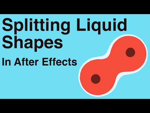 Splitting Liquid Shapes (like how cells divide) - Adobe After Effects tutorial