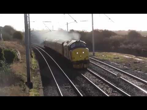 37421/37057 1Q47 Derby RTC -  Carlisle Wapping Sidings, 13th February 2018