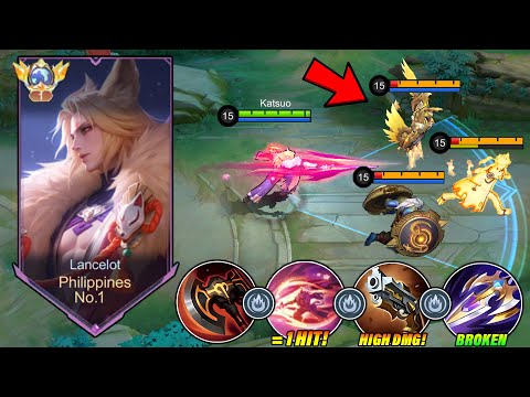 LANCELOT THE BEST FULL DAMAGE BUILD TO DOMINATE AGAINST TANKY ENEMIES IN SOLO RANK!! 💀 - MLBB