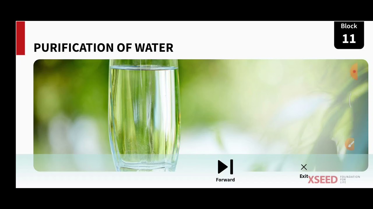 CLASS 3 ENVIRONMENTAL SCIENCE, BLOCK 10.4 PURIFICATION OF WATER