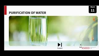 CLASS 3 ENVIRONMENTAL SCIENCE, BLOCK 10.4 PURIFICATION OF WATER