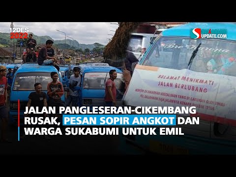 Jalan Pangleseran-Cikembang Rusak, Pesan Sopir Angkot dan Warga Sukabumi untuk Emil