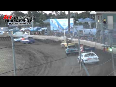 Super Stockers - Heat 2 - QLD Title - Rockhamptom Speedway - 18.02.12