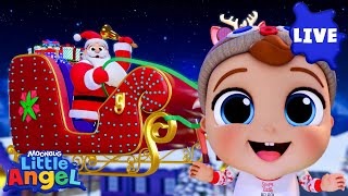 Download lagu 🎁 LIVE 🎄 Little Angel Winter Wonderland ❄️🎅🏻 Kids Songs & Nursery Rhymes | Moonbug Kids mp3