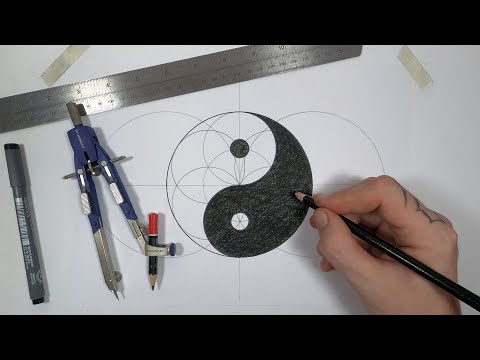 Relaxing Pentagram Mandala Drawing Process