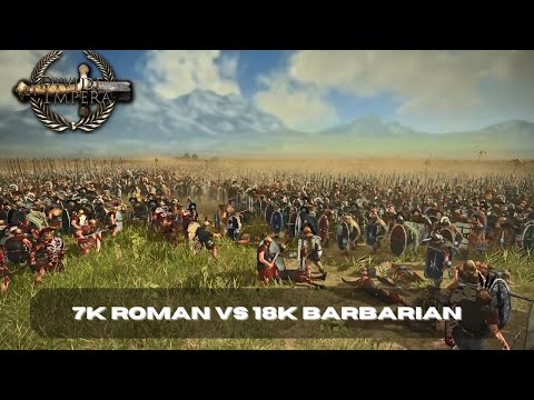 Divide et Impera Massive Cinematic battle: 7K Roman vs 18K Barbarian. With real tactics!