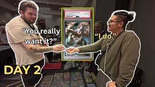 He has TWO Lugias?! My Grail Card! | Pokemon Vendor POV (Day 2)