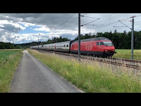 TRAINS IN SLOMO - highspeed SBB IC 2000 auf der NBS - Zug in Zeitlupe