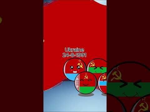 Soviet Union collapsed 1991  #countryballs #ussr #russia #ukraine #1991 #kazakhstan