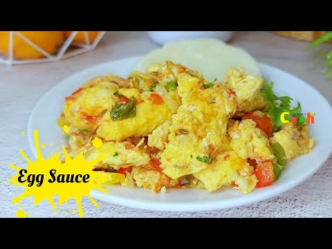 Egg Sauce and yam | How to cook Perfect Ghana egg stew ~ Ghana food lunch Idea