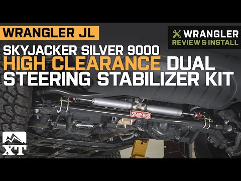 Jeep Wrangler JL SkyJacker Silver 9000 High Clearance Dual Steering Stabilizer Kit Review & Install