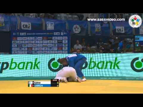World Judo Championships Rio 2013 - Round 3 -63kg GERBI (ISR) v. GIORGIS (ITA)