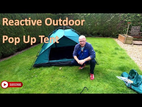 Triumph Tiger Motorcycle tests the 3 Second Pop Up Tent - Reactive Outdoor 3 Man Tent, touring??