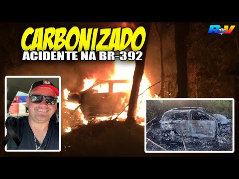 (( MORTE NO CRETA )) Motorista MORRE CARBONIZADO em grave acidente na BR-392 em porto Xavier RS