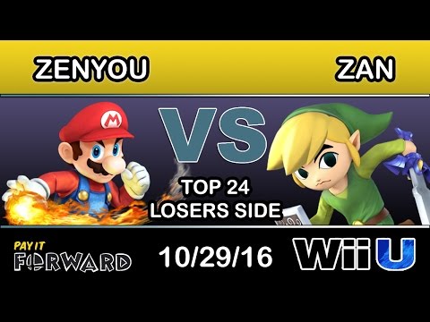 2GG: Pay it Forward - eM | Zenyou (Mario) Vs. PG FAD | Zan (Toon Link) Losers Side - Smash Wii U
