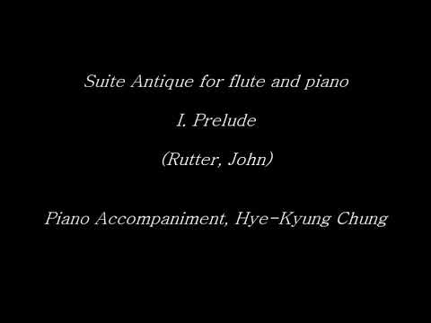 Prelude (Rutter, John) Suite Antique for flute and piano, I - Piano Accompaniment