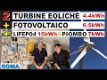 impianto con 2 turbine fotovoltaico eolico