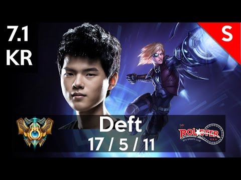 7.1 kt Deft as Ezreal vs Varus (gameplay)