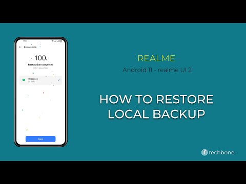 How to Restore Local Backup - realme [Android 11 - realme UI 2]