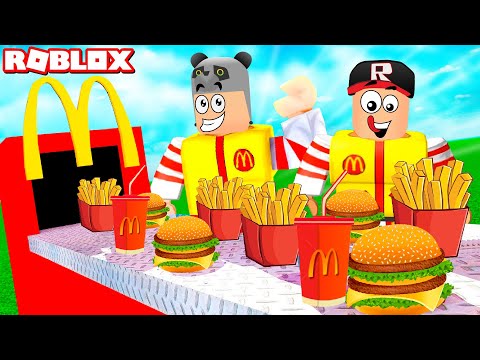 We Built a Hamburger Factory!! - Roblox Burger Shop Tycoon with Panda
