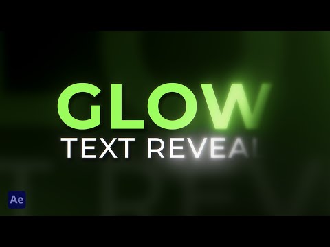 Creative Glow Text Reveal In After Effects