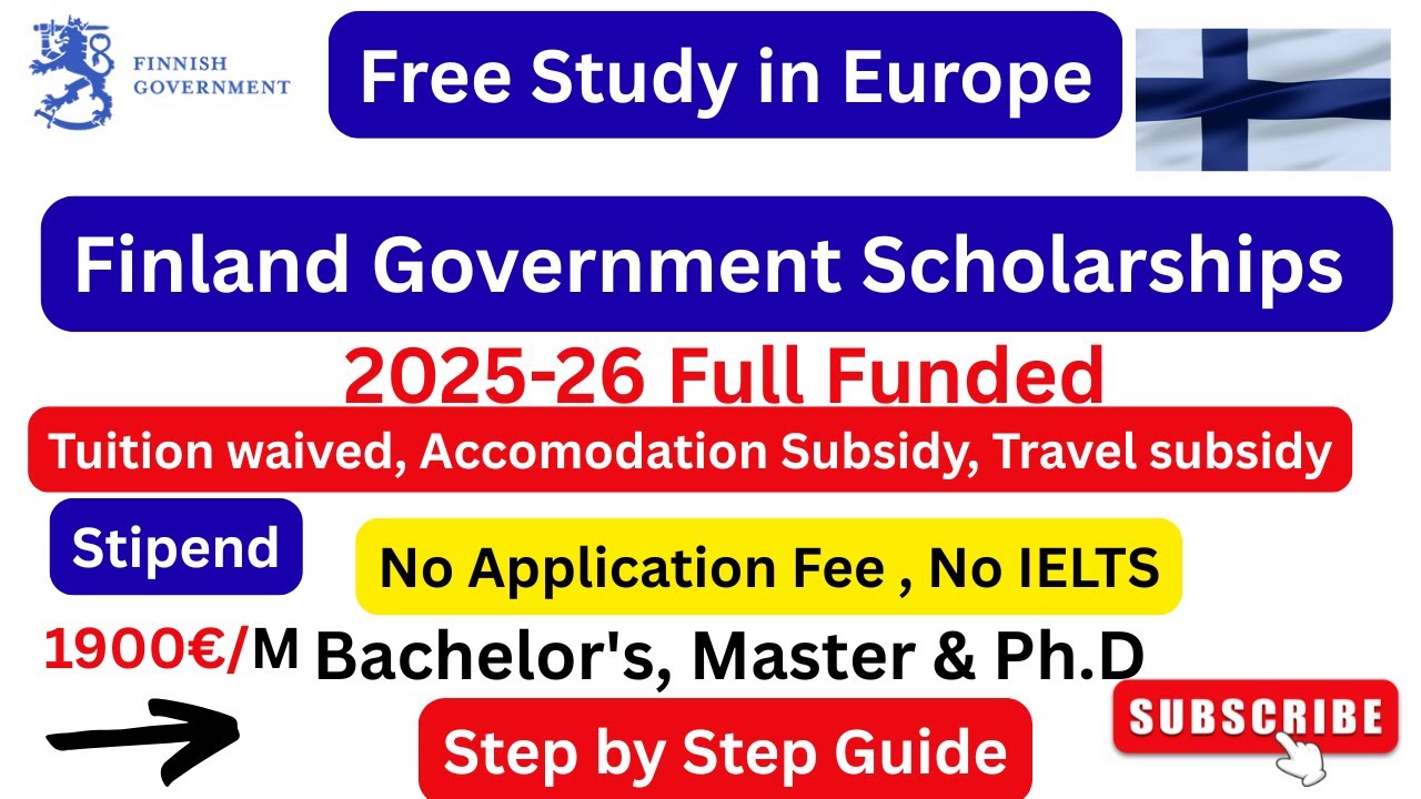 How to Apply for a Fully Funded Finland Government Scholarship 2025-26 | Full Guide & Tips