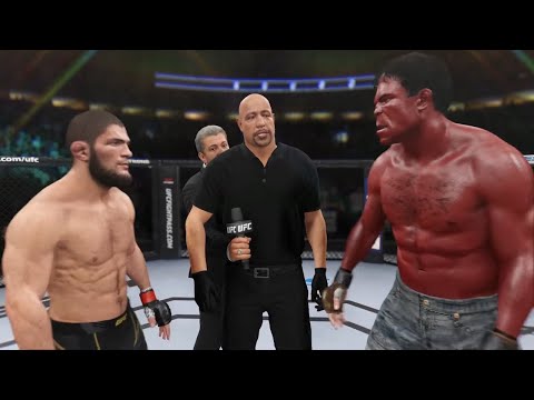 Khabib vs. Red Hulk - EA Sports UFC 4 - Champion Fight