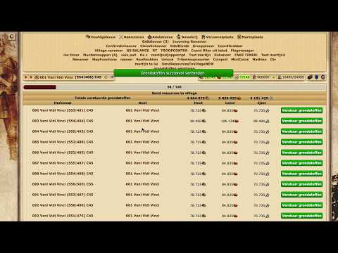 Tribalwars script | Send resources to a village