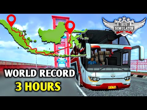 🚚Longest BUSSID Gameplay! WORLD RECORD* on Mobile | Bus Simulator Indonesia by Maleo