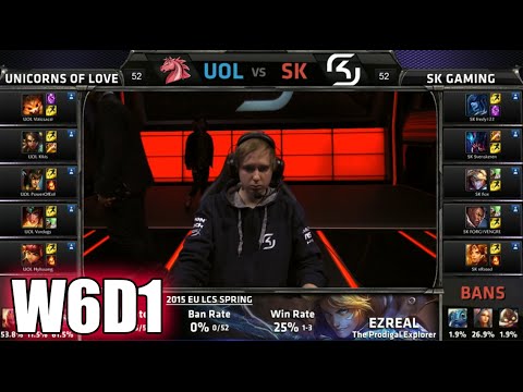 Unicorns of Love vs SK Gaming | S5 EU LCS Spring 2015 Week 6 Day 1 | UOL vs SK W6D1G2 VOD 60FPS