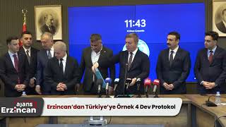 Erzincan’dan Türkiye’ye Örnek 4 Dev Protokol