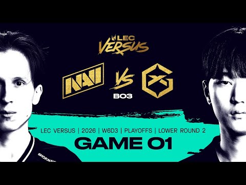 NAVI vs GX | 2026 LEC Versus Playoffs - Lower Bracket Round 2 - Game 1 | Natus Vincere vs GIANTX