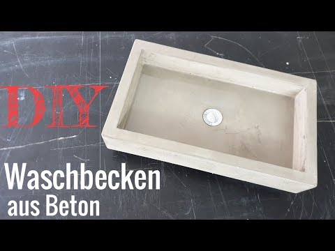 Ein Waschbecken aus Beton selber bauen / Betonwaschbecken / concrete sink DIY
