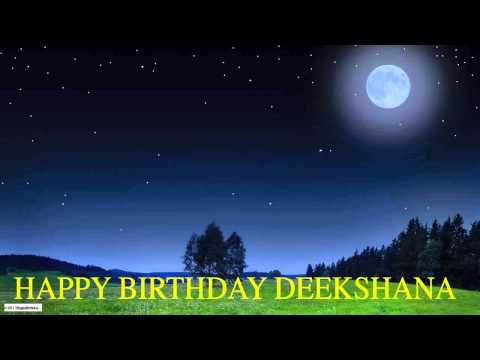 Deekshana  Moon La Luna - Happy Birthday