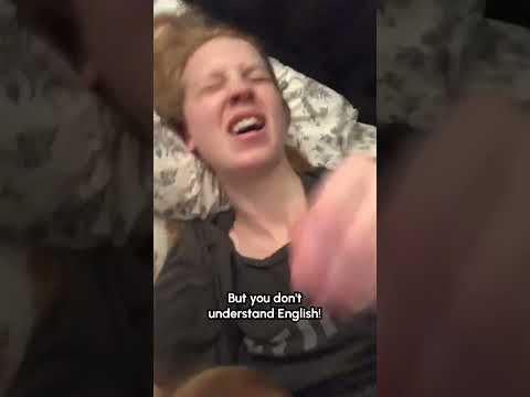 Un chien frappe accidentellement une personne au visage avec sa queue