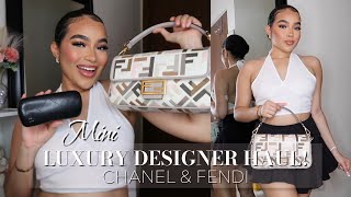 FENDI BAGUETTE MULTICOLOR CANVAS BAG UNBOXING REVIEW + What Fits Inside?