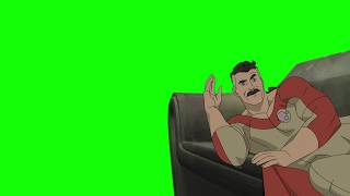 Omni-Man "I've slept in far worse places than-" Invincible green screen