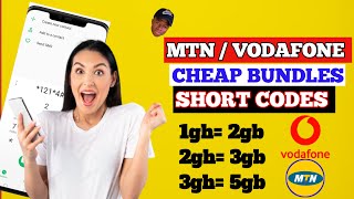 MTN GH & Vodafone Cheap Data bundles--2gh=4gb || Data bundle codes
