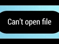 How To Fix "Can't Open File" When Download The Apk How To Fix "Can't Open File" When Download The Apk