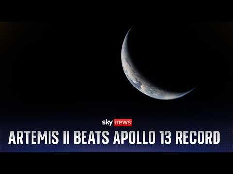 Artemis II makes history - travelling furthest distance into space from Earth