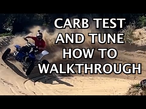 How to Tune a Carburetor, Yamaha Banshee Edition. These steps work for most carbs, 2 and 4 stroke.