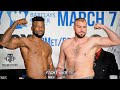 EFE AJAGBA VS. RAZVAN COJANU - WEIGH IN & FACE TO FACE - BROOKLYN, NY