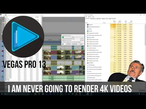 10 Min 4K 60 FPS Video Rendering Test | Sony Vegas Pro 13 | FX 8350 | R9 280x